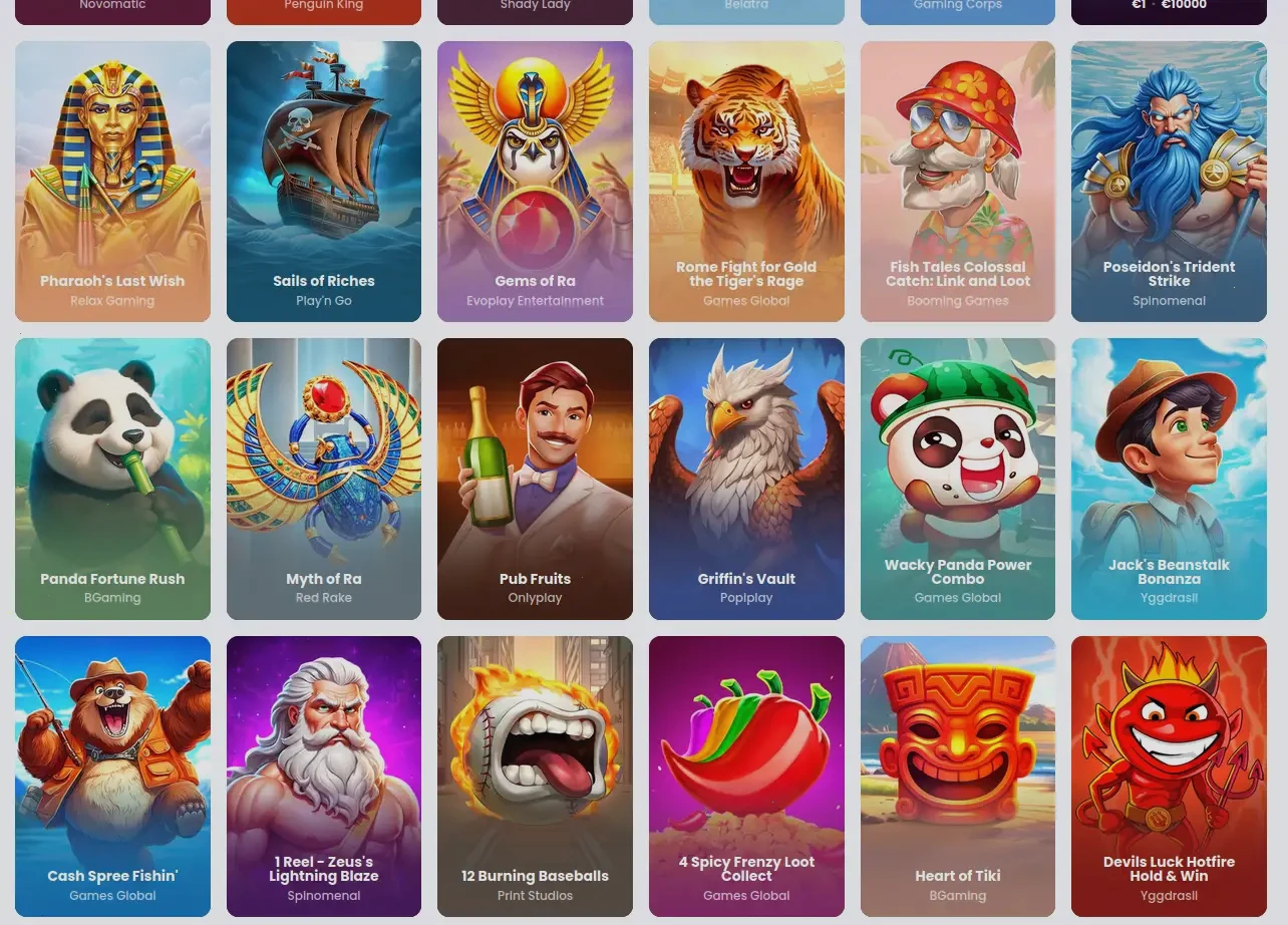 Voodoodreams mobilcasino spelutbud på smartphone